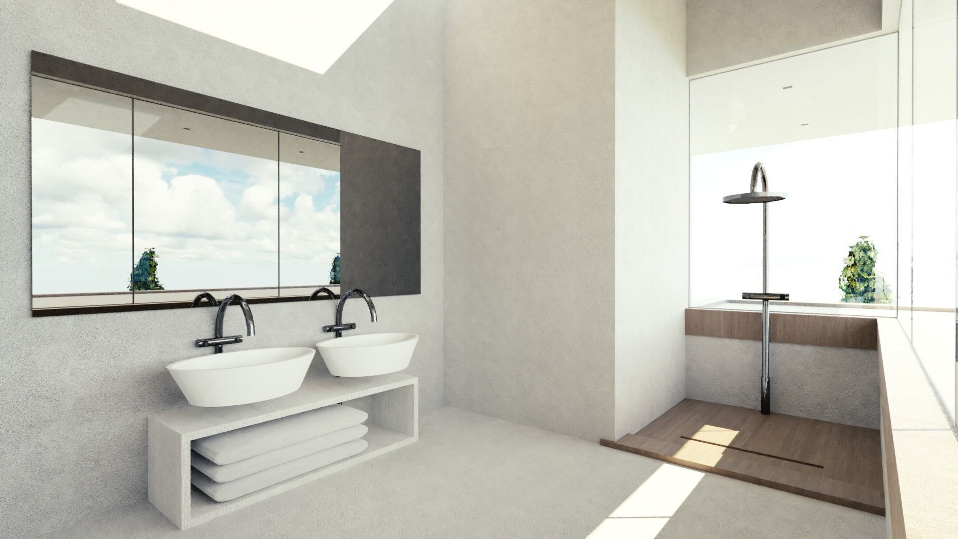 Modular Double Mansion Assets Pack Low-poly 3D model_32