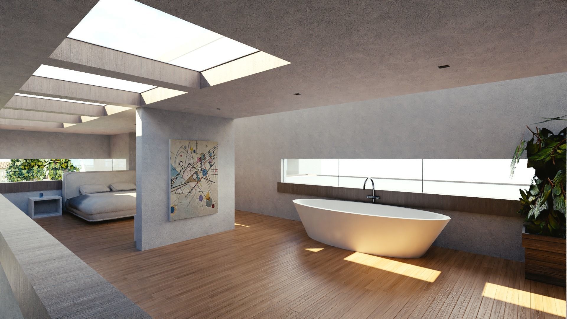 Modular Double Mansion Assets Pack Low-poly 3D model_30