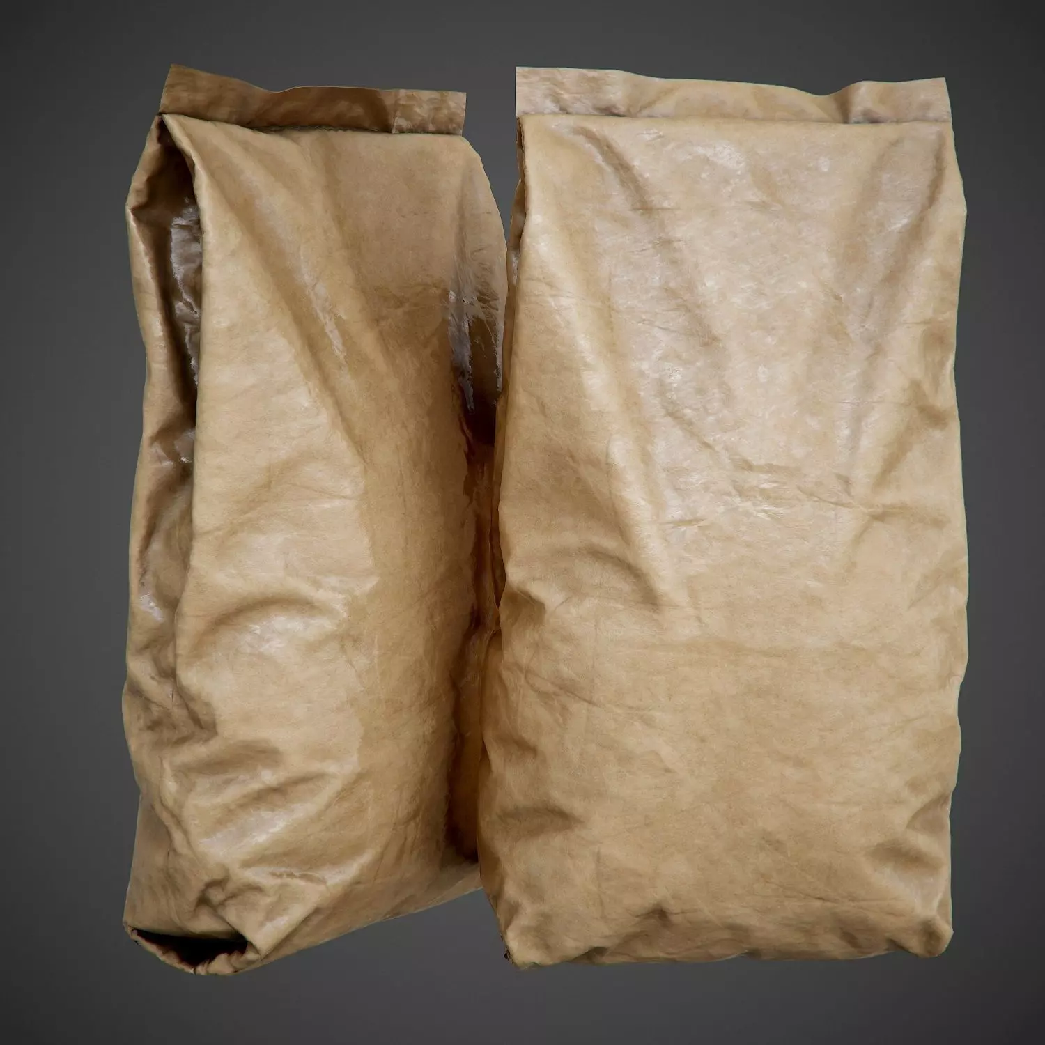paper bag - PBR 3D model_0