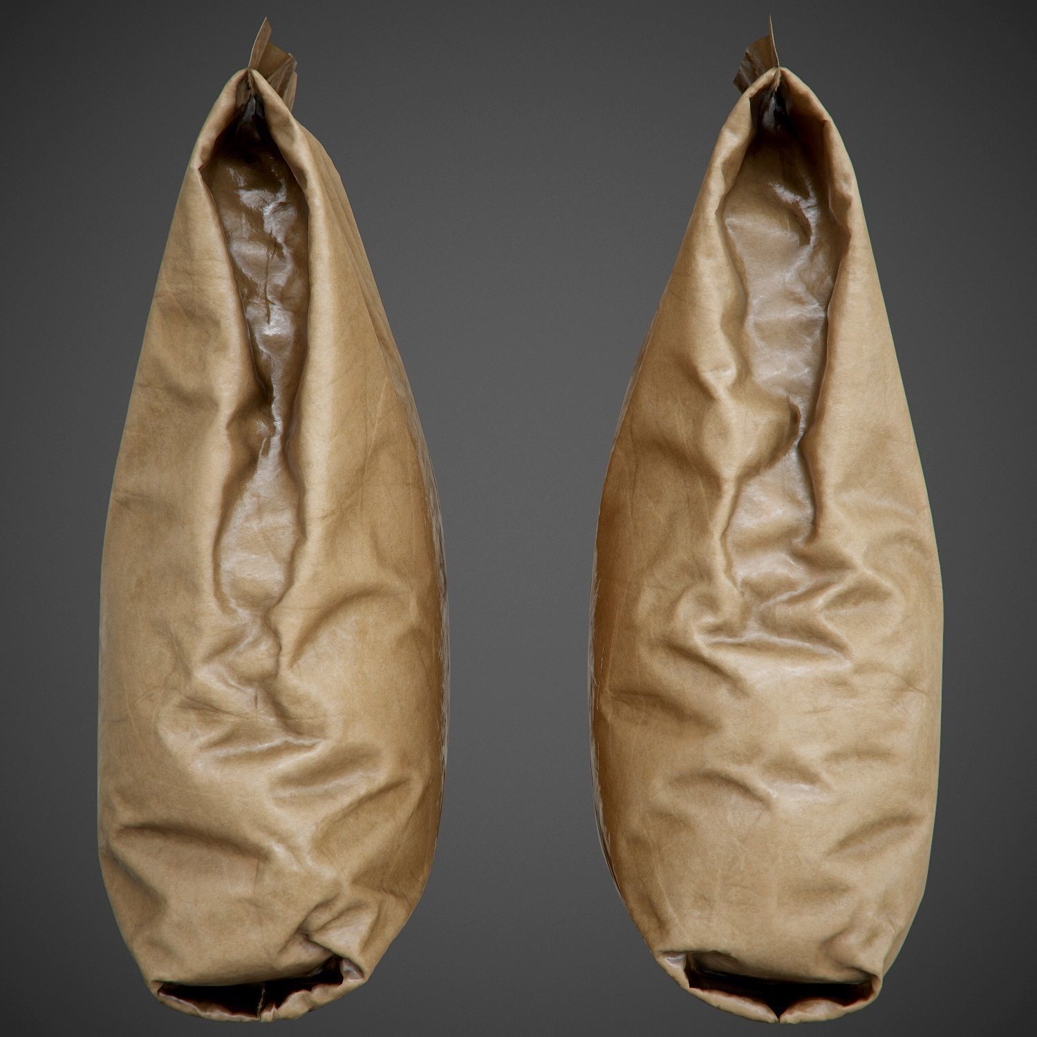 paper bag - PBR 3D model_2