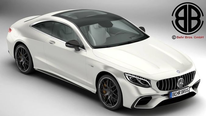 Mercedes S Class Coupe AMG S63 2018  3D model