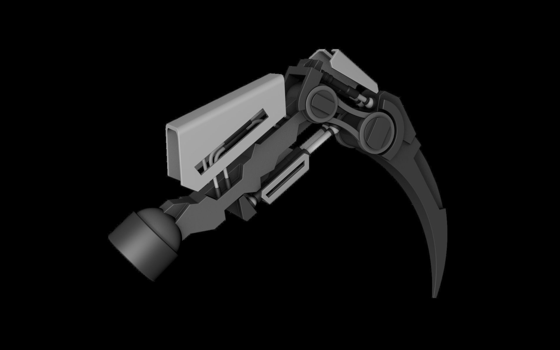 Robot Leg 3D model_7