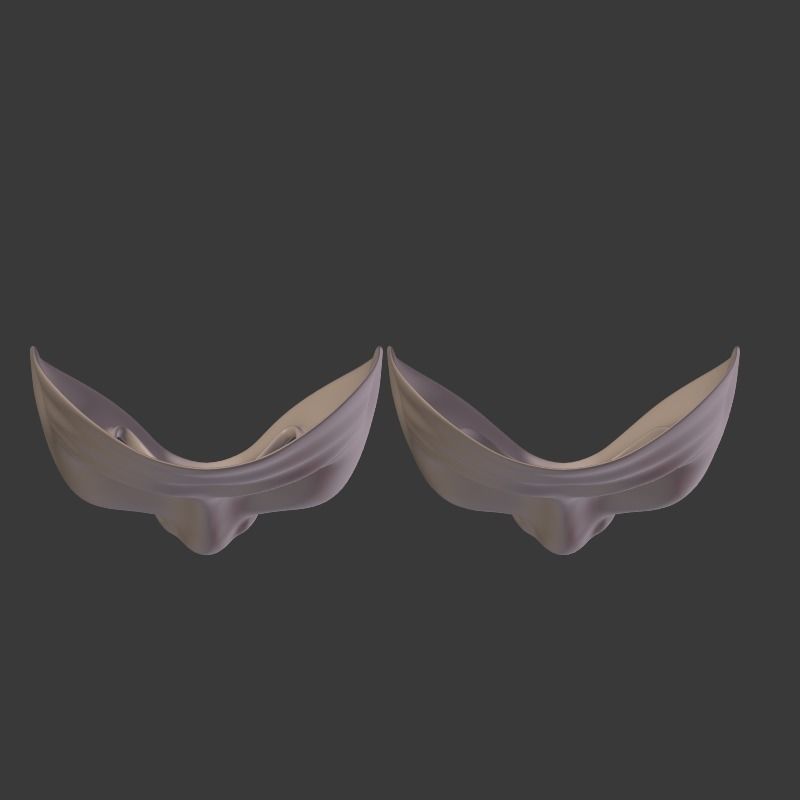 Theater Mask V2 Low-poly 3D model_12