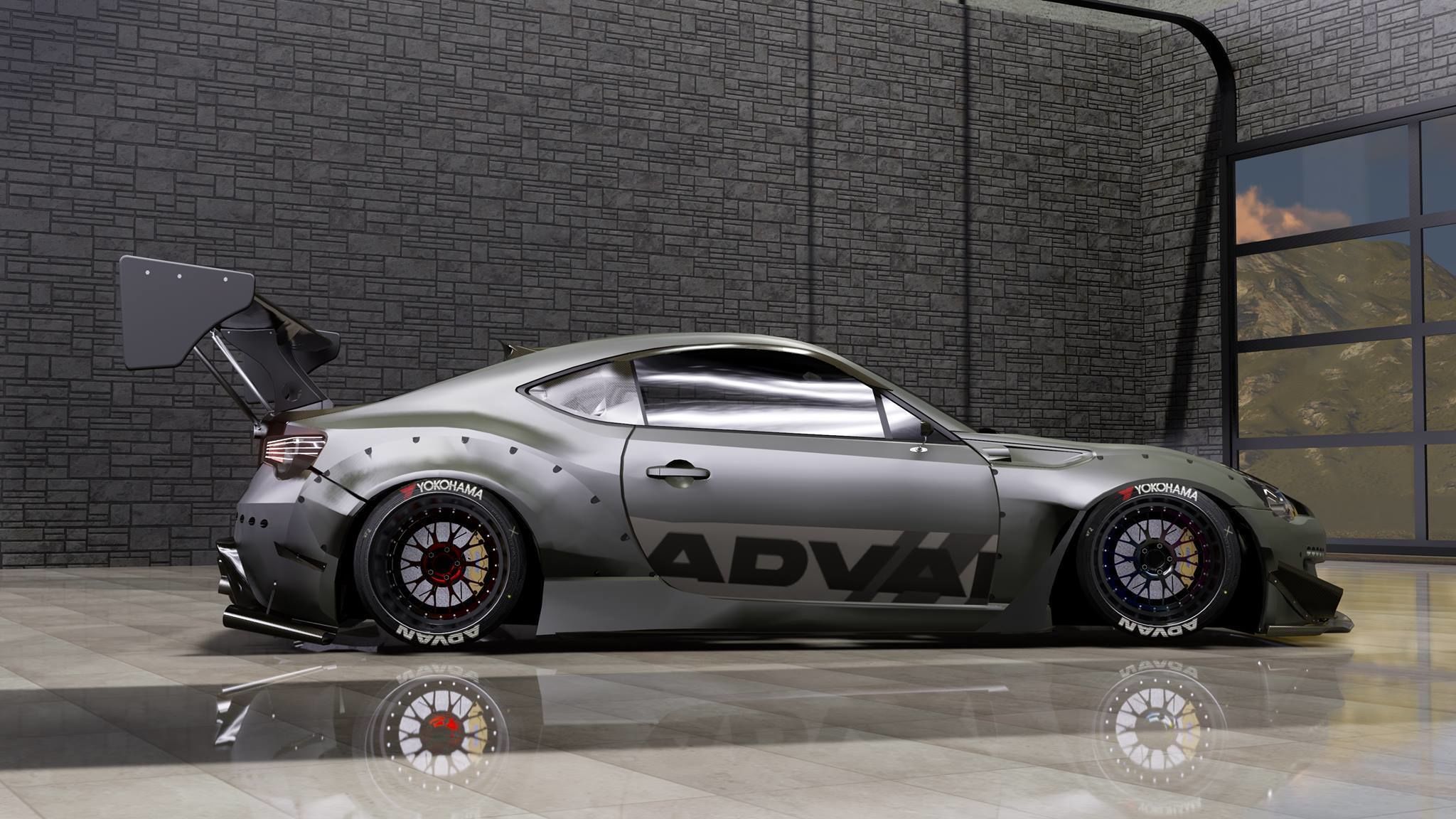 Custom Subaru BRZ  3D model_1