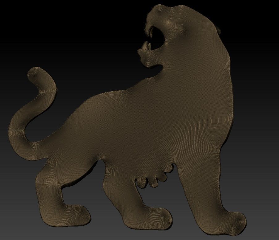 Tiger pendant 3D print model_9