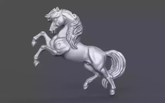 Horse bas relief 3D print model