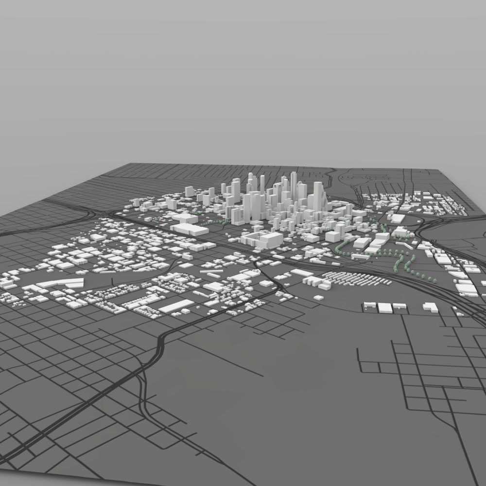 Houston Cityscape in 3ds and obj formats 3D model_3