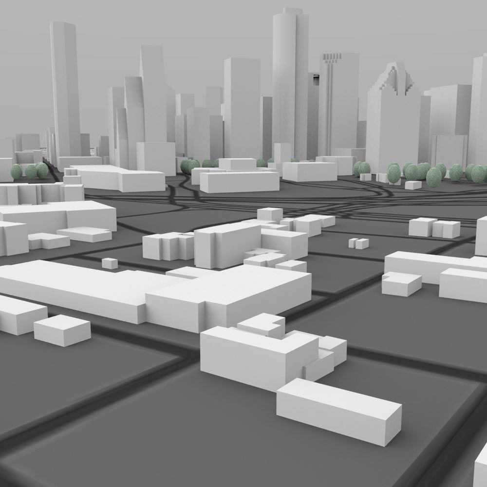 Houston Cityscape in 3ds and obj formats 3D model_8