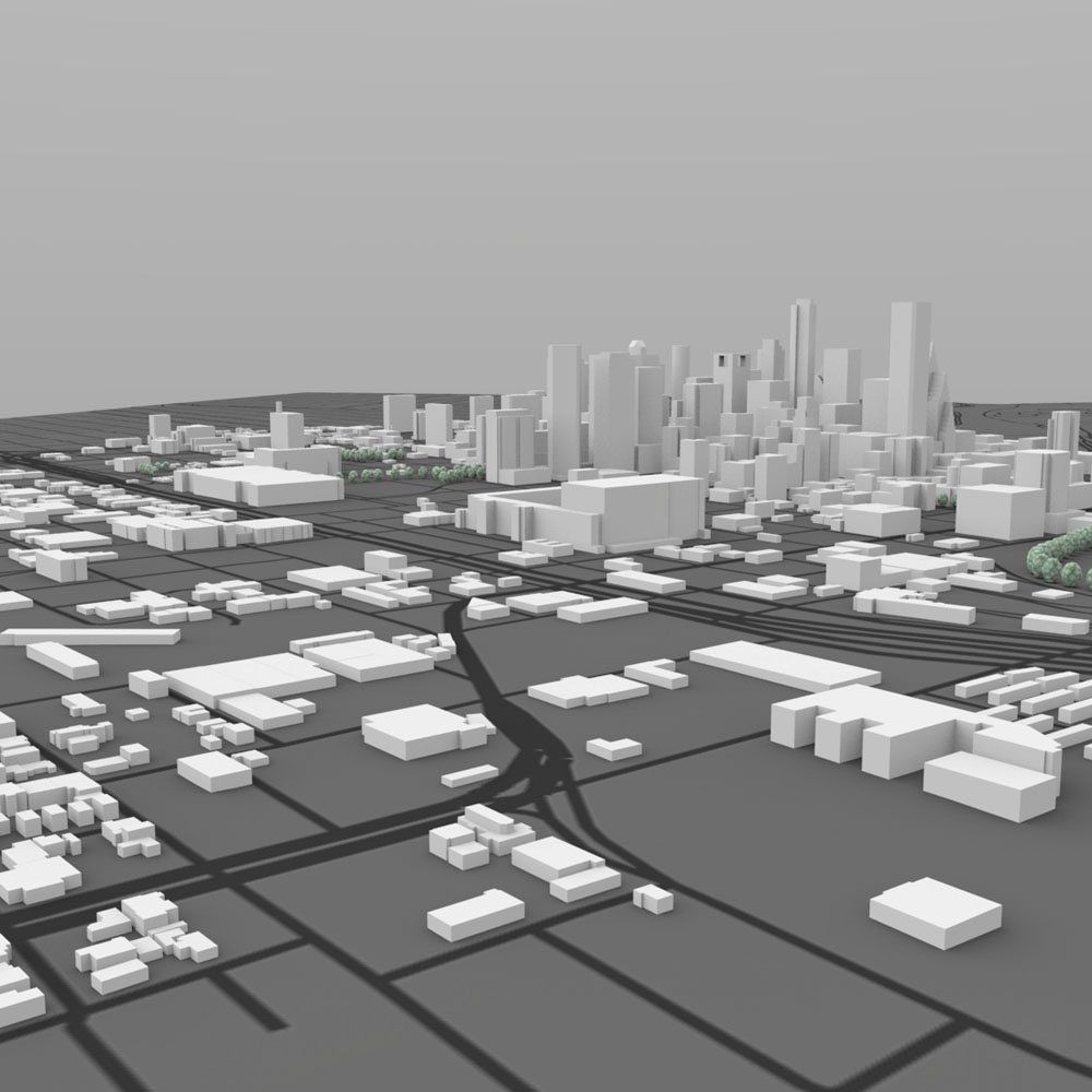 Houston Cityscape in 3ds and obj formats 3D model_4