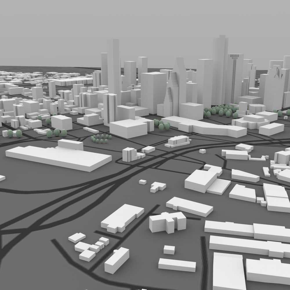 Houston Cityscape in 3ds and obj formats 3D model_6
