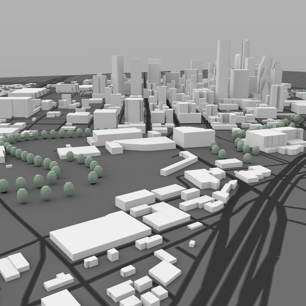 Houston Cityscape in 3ds and obj formats 3D model_7