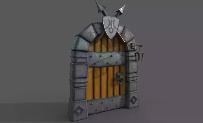 Medieval Cartoon Door 