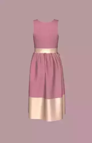 vestido infantil simples