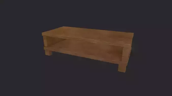 Wooden TV Desk - Wooden Coffee Table - Living Room Furniture 