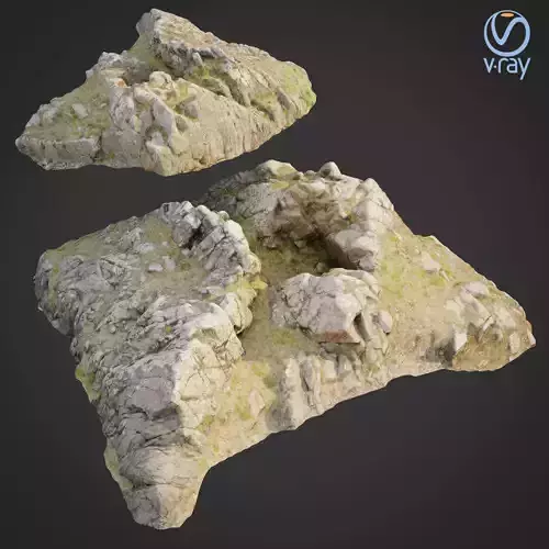 3d scanned rock cliff J2