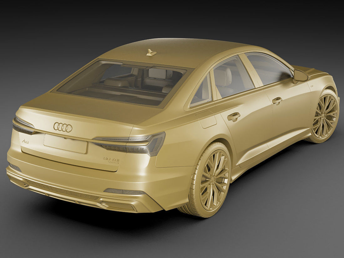 Audi A6 2019 s-line 3D model_16