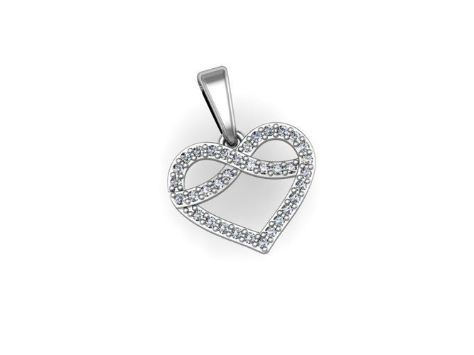 Pendant heart set 3D print model