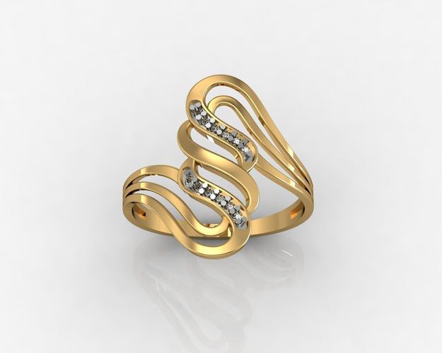 Ring Wave set 3D print model