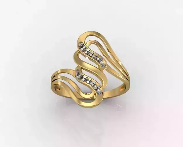 Ring Wave set 3D print model