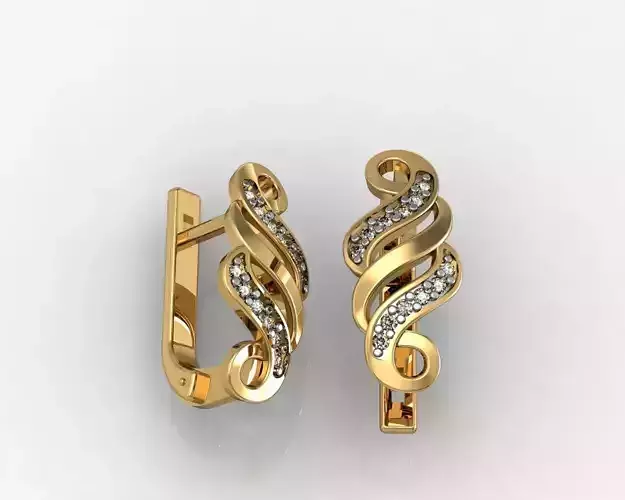 Earrings  Wave set