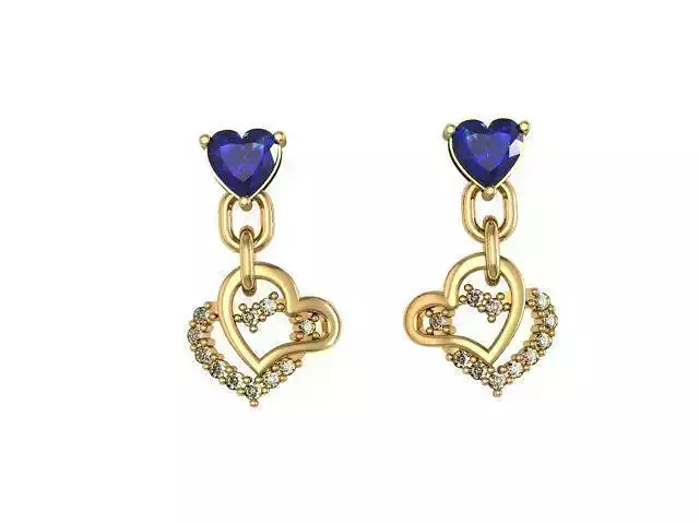 Studs hearts set 3D print model
