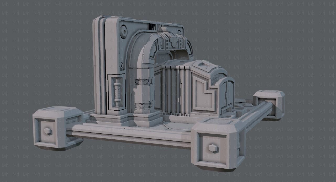 Sci-fi cartoon Model Low-poly 3D model_15