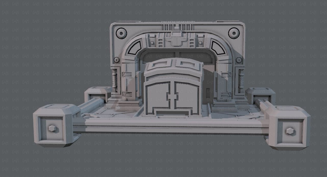 Sci-fi cartoon Model Low-poly 3D model_18