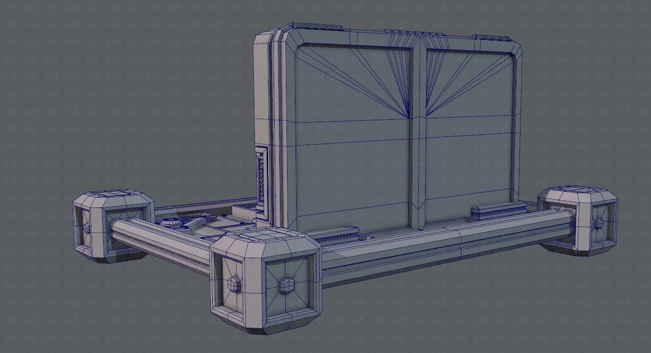 Sci-fi cartoon Model Low-poly 3D model_10