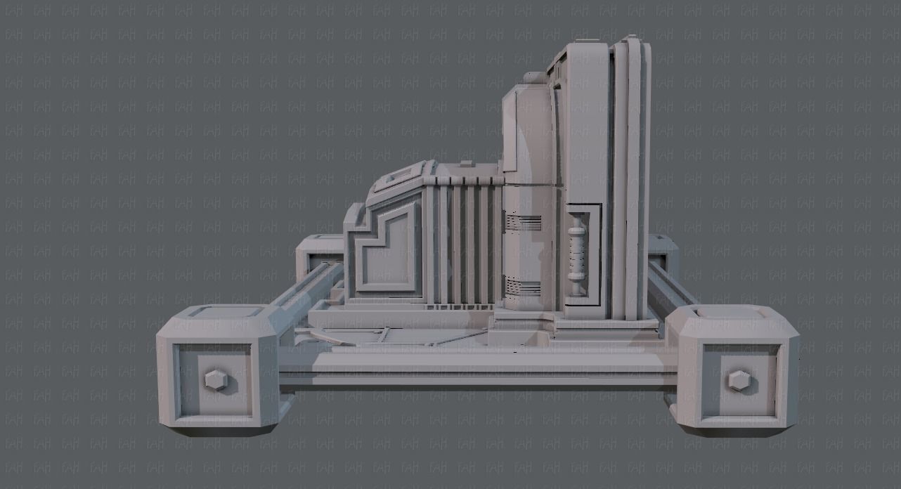 Sci-fi cartoon Model Low-poly 3D model_6