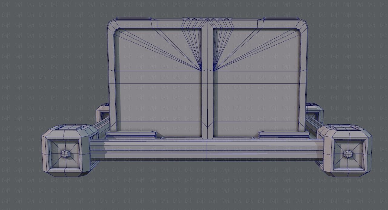 Sci-fi cartoon Model Low-poly 3D model_13