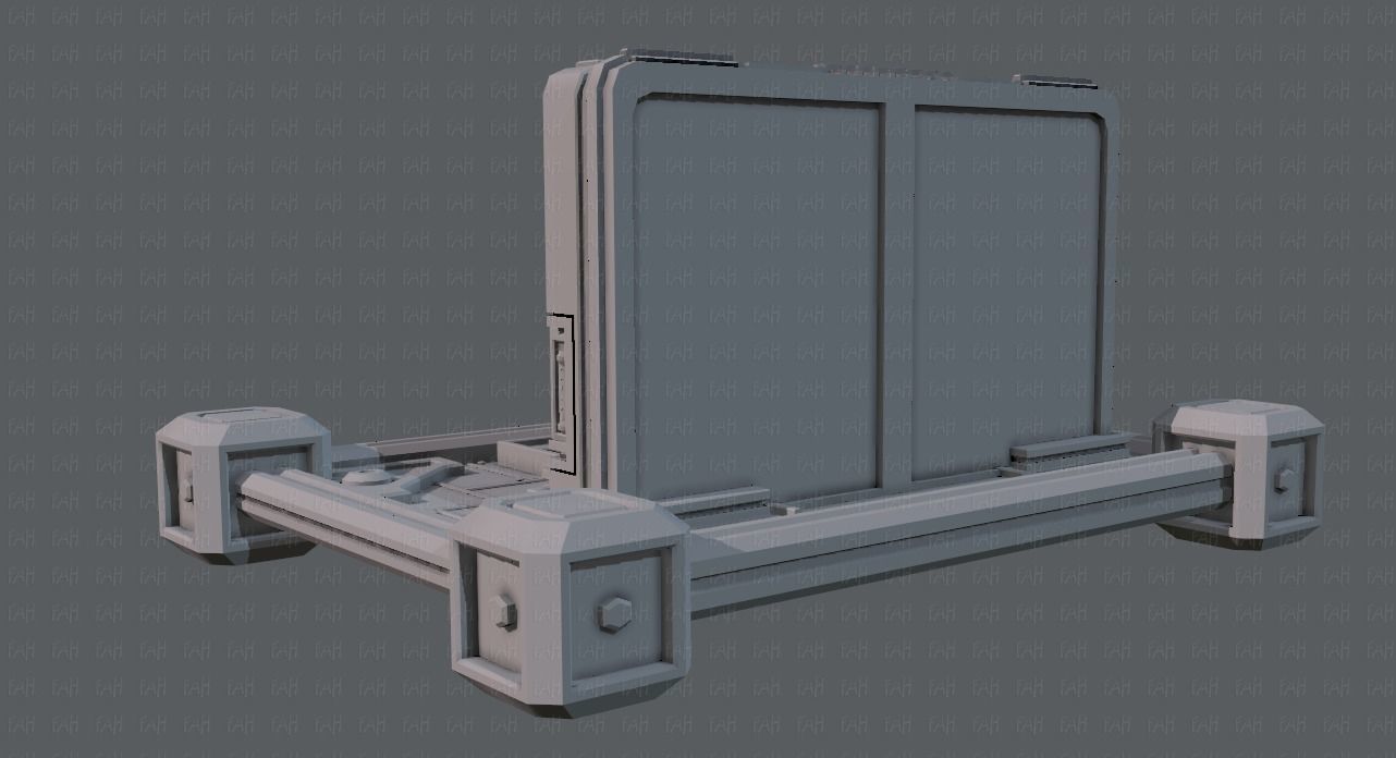 Sci-fi cartoon Model Low-poly 3D model_9