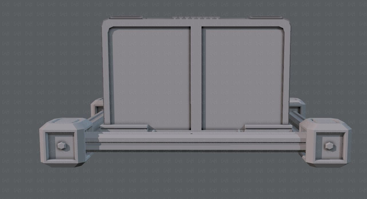 Sci-fi cartoon Model Low-poly 3D model_12