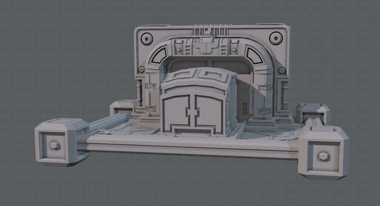 Sci-fi cartoon Model Low-poly 3D model_3