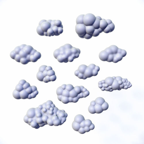 Clouds Pack v2 3D model