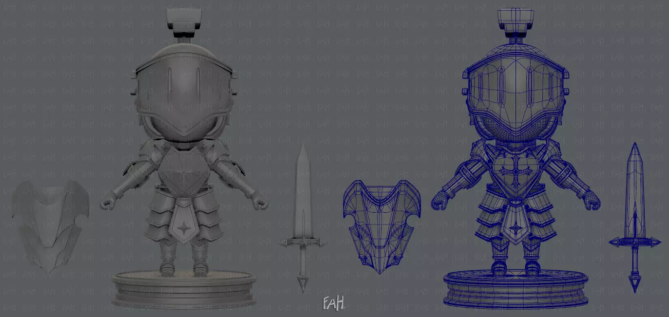  Armor Character 3D model_0