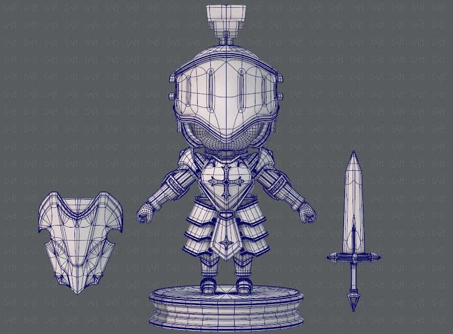 Armor Character 3D model_9