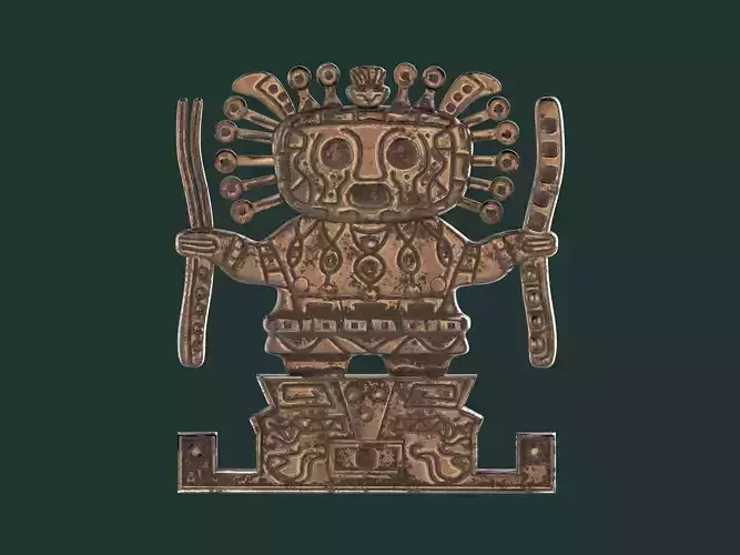 Viracocha Ancient Inca God 3D print model