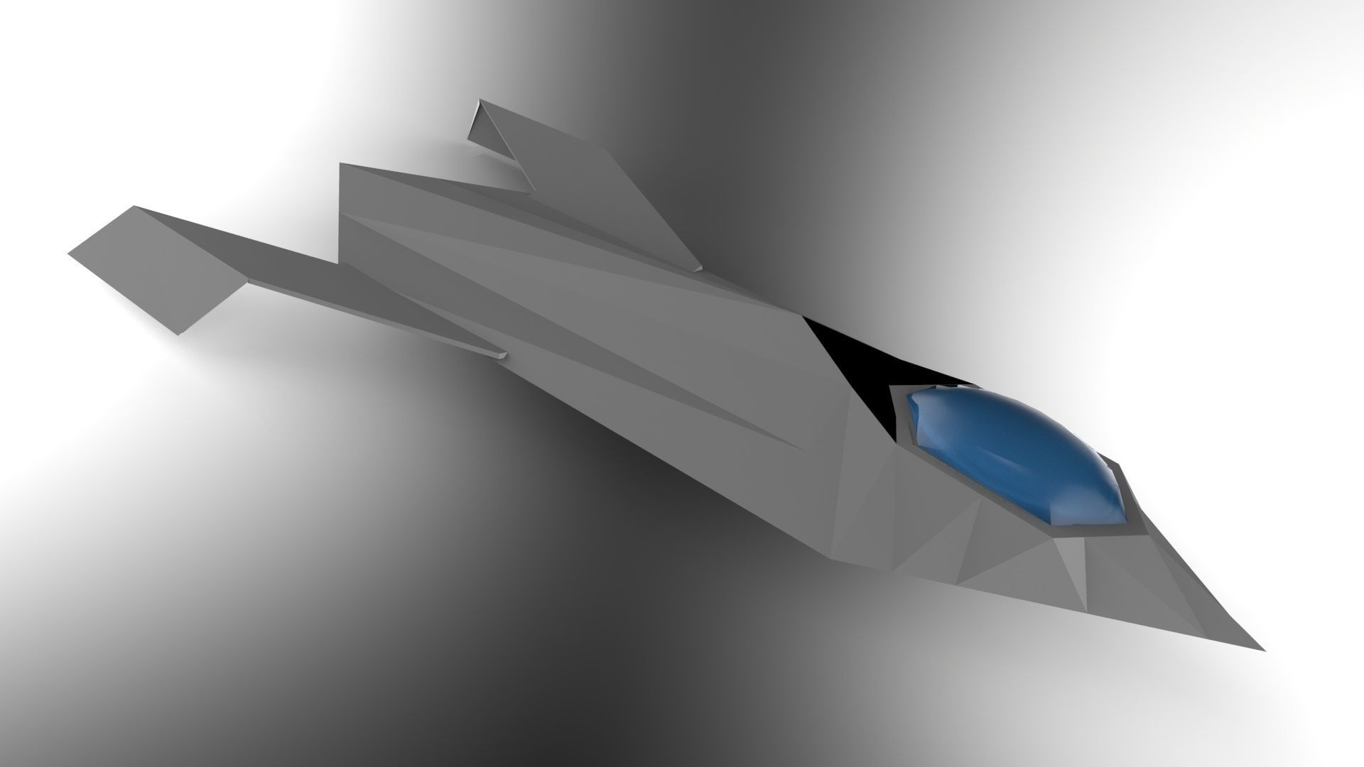 Boeing Bird of Prey Free 3D model_1