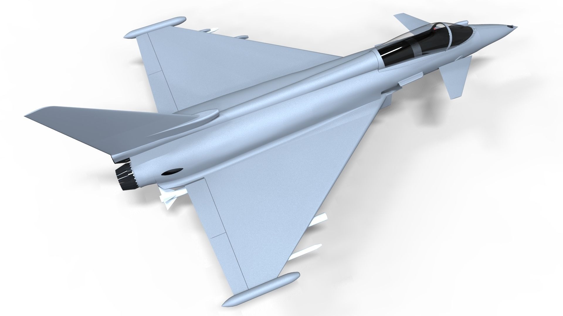 Euro Fighter 2000 Free 3D model_1