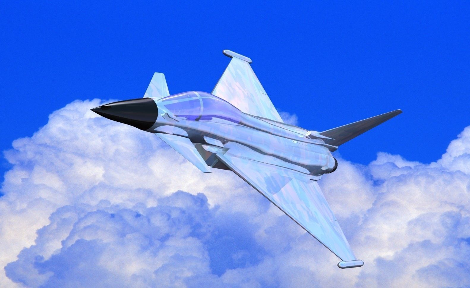 Euro Fighter 2000 Free 3D model_4