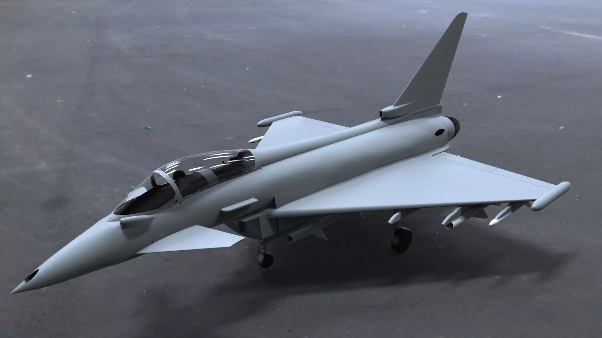 Euro Fighter 2000 Free 3D model_0