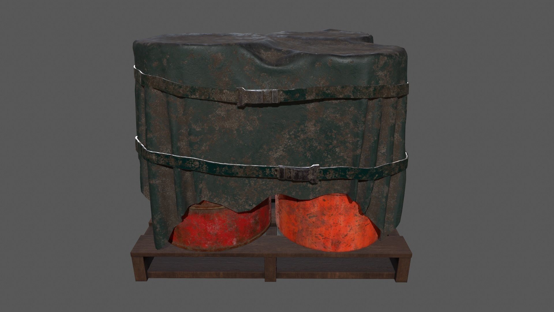 Military Material Low-poly 3D model_14