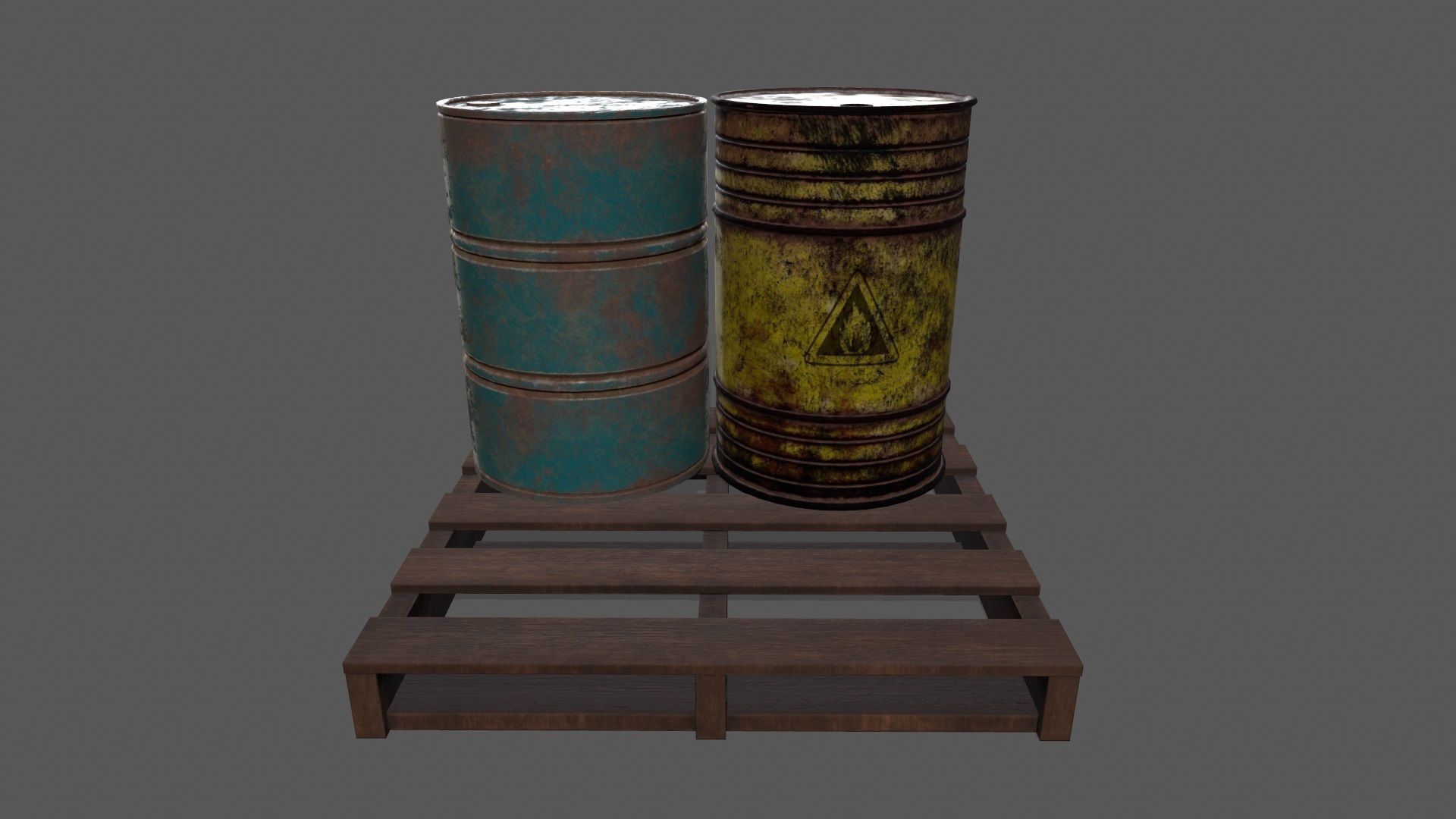 Military Material Low-poly 3D model_10