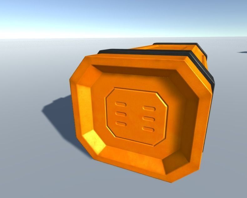 Sci-Fi Crates Low-poly 3D model_4
