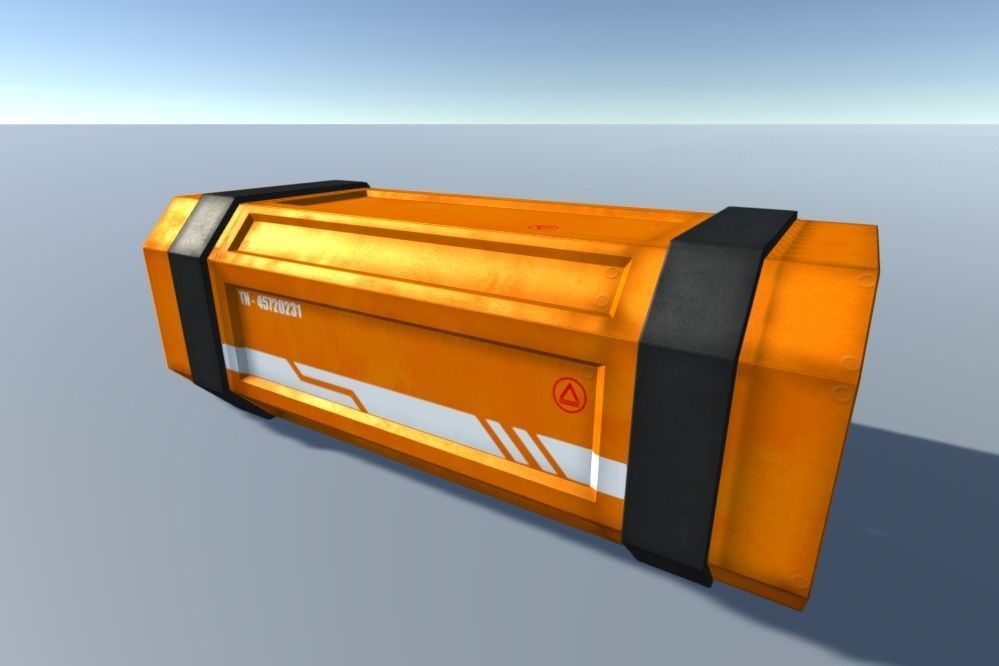 Sci-Fi Crates Low-poly 3D model_5