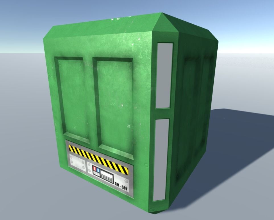 Sci-Fi Crates Low-poly 3D model_7