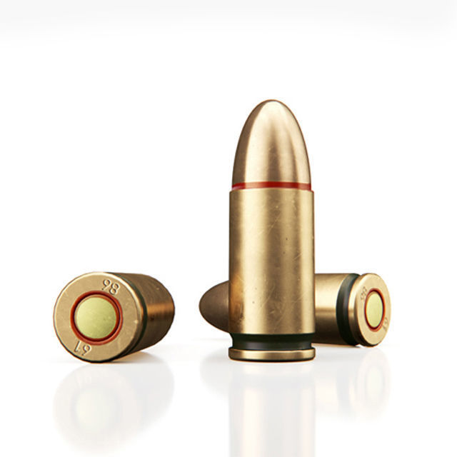 Pistol Glock 17 Gen4 with Flashlight and Silencer 3D model_7