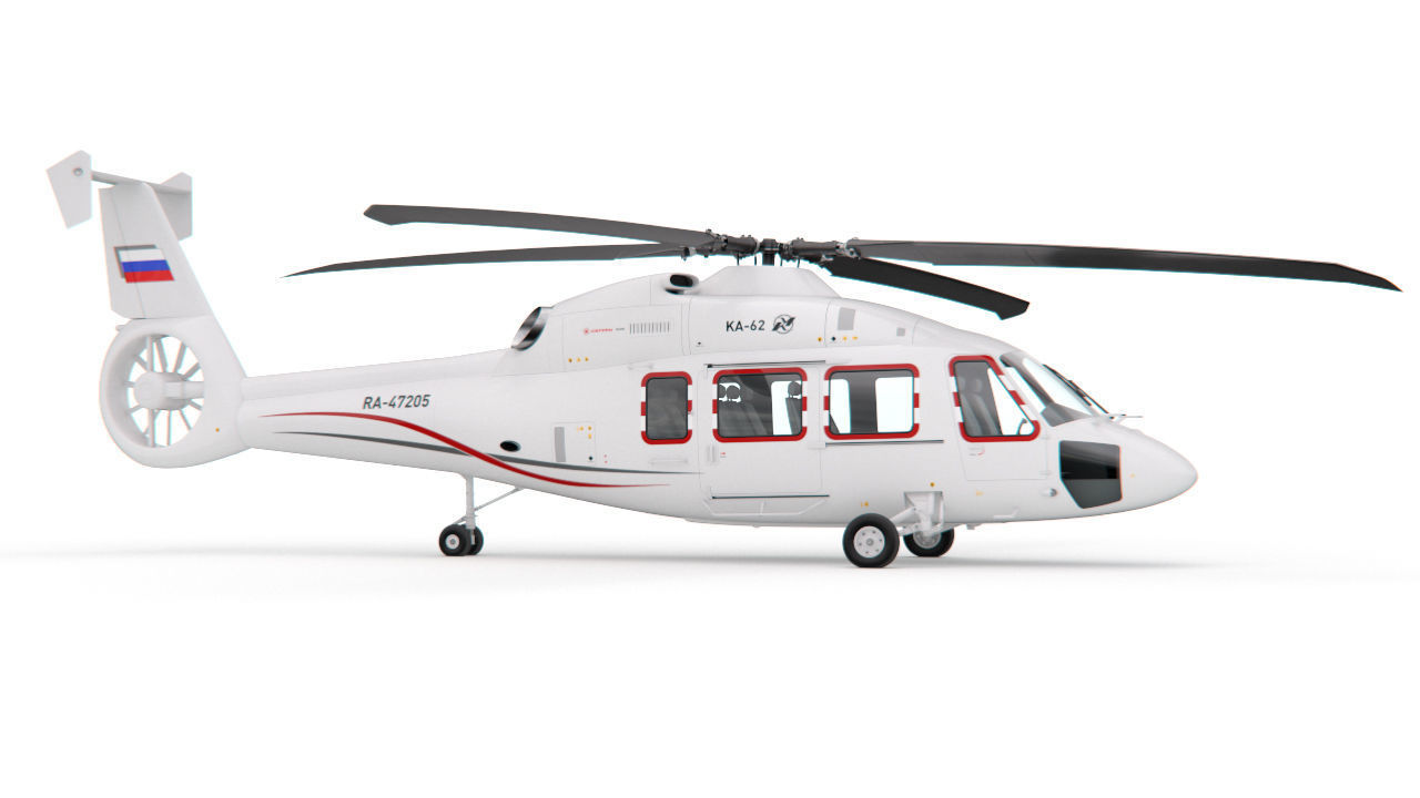 Helicopter KA-62 3D model_2