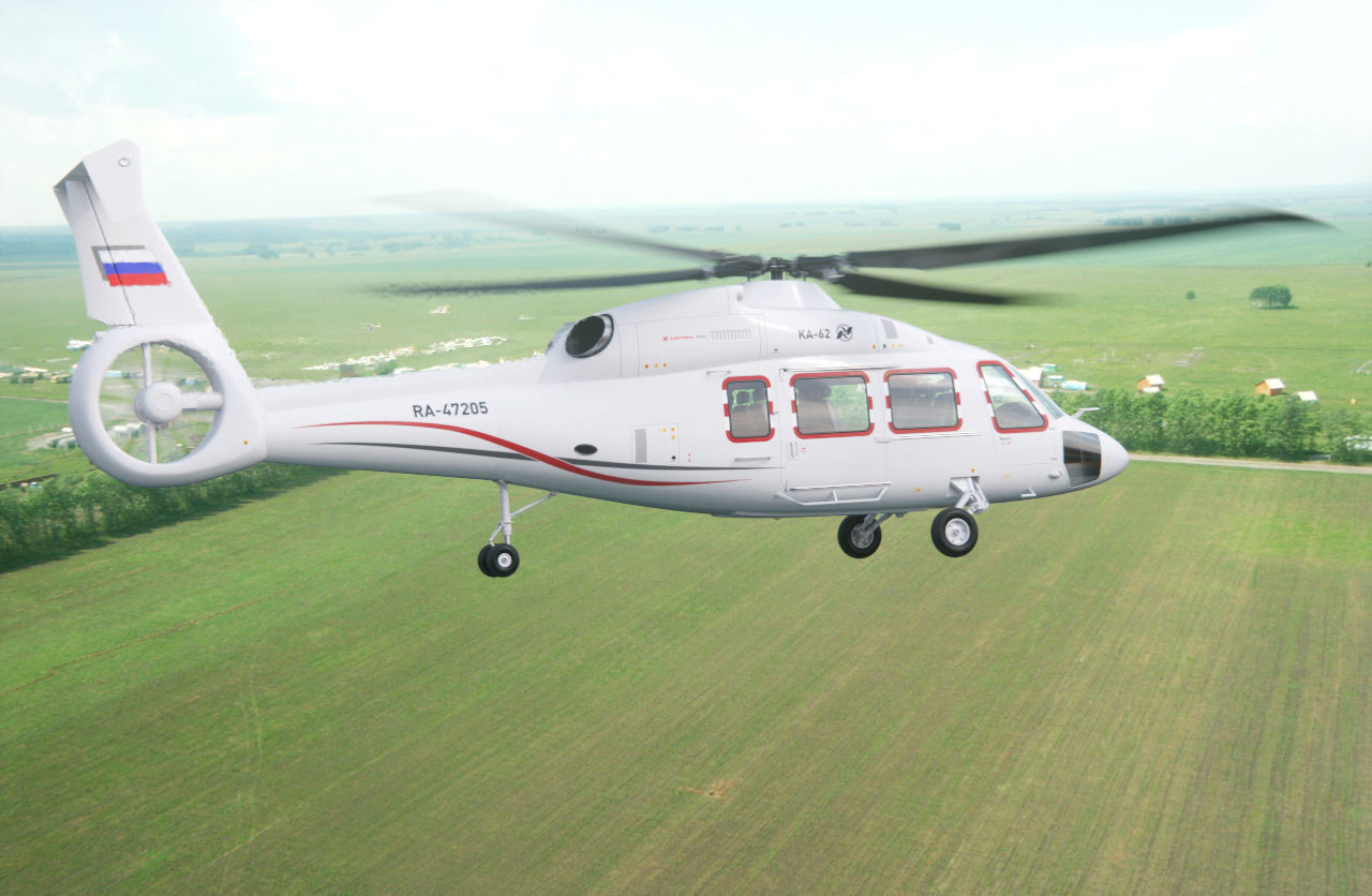 Helicopter KA-62 3D model_7