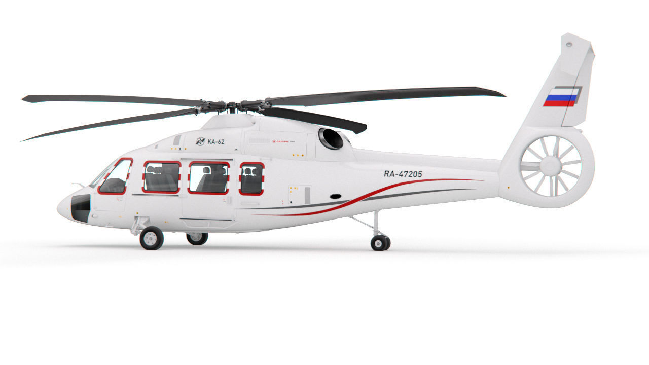 Helicopter KA-62 3D model_1